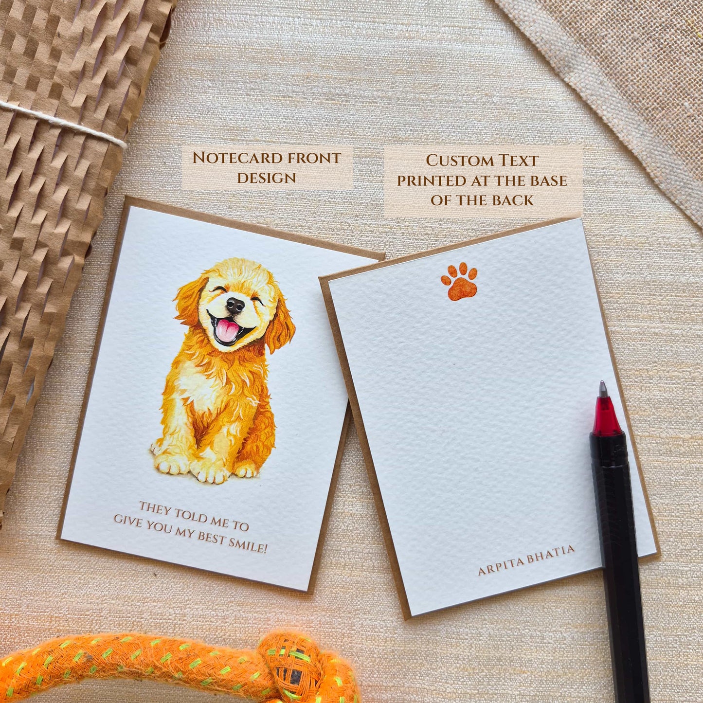 Notecards | Paws of Love (Limited Edition Set of 6)