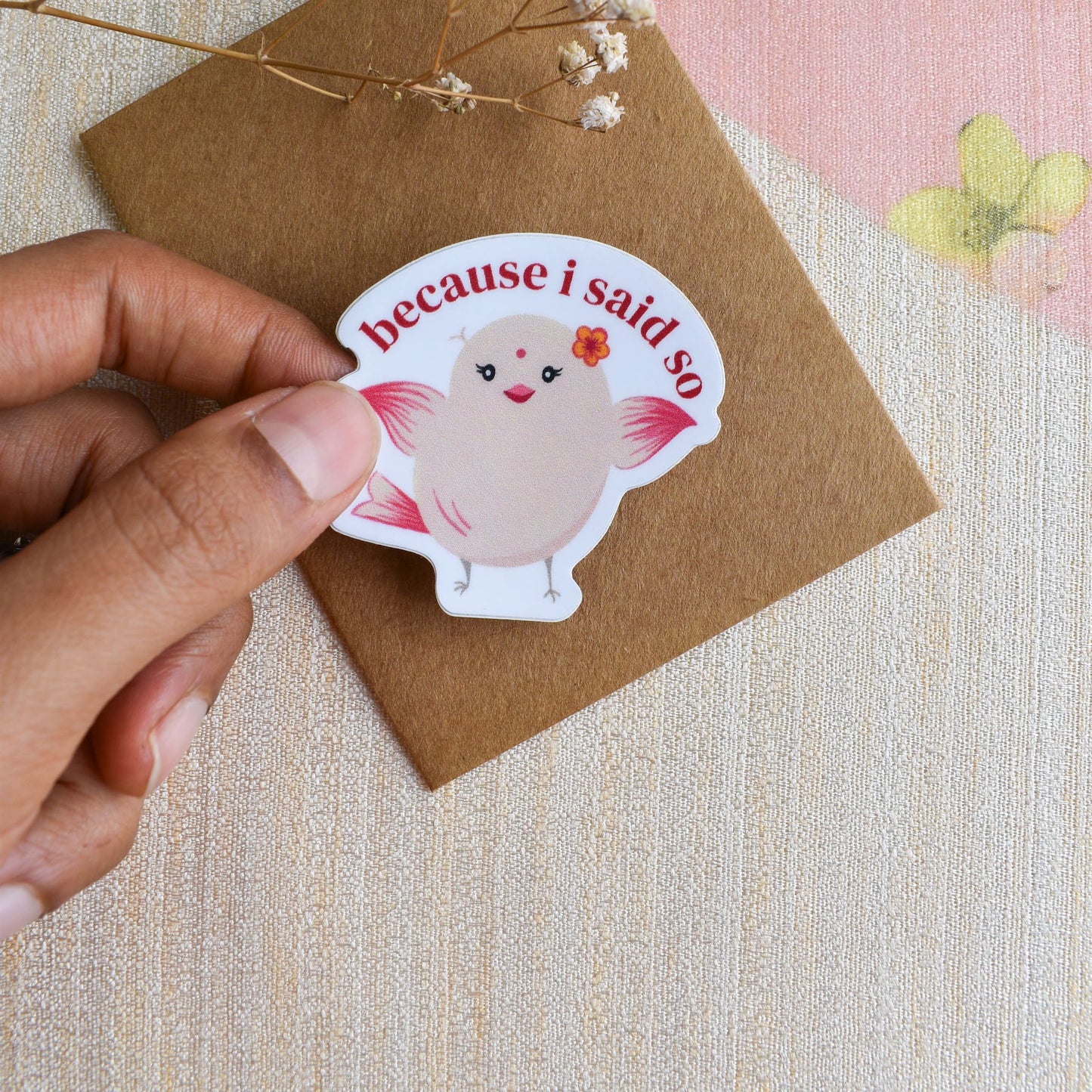 Cute funny die cut vinyl sticker for mother