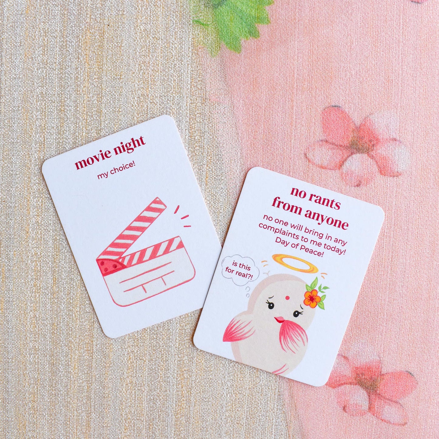 Movie night coupon gift for mom's birthday